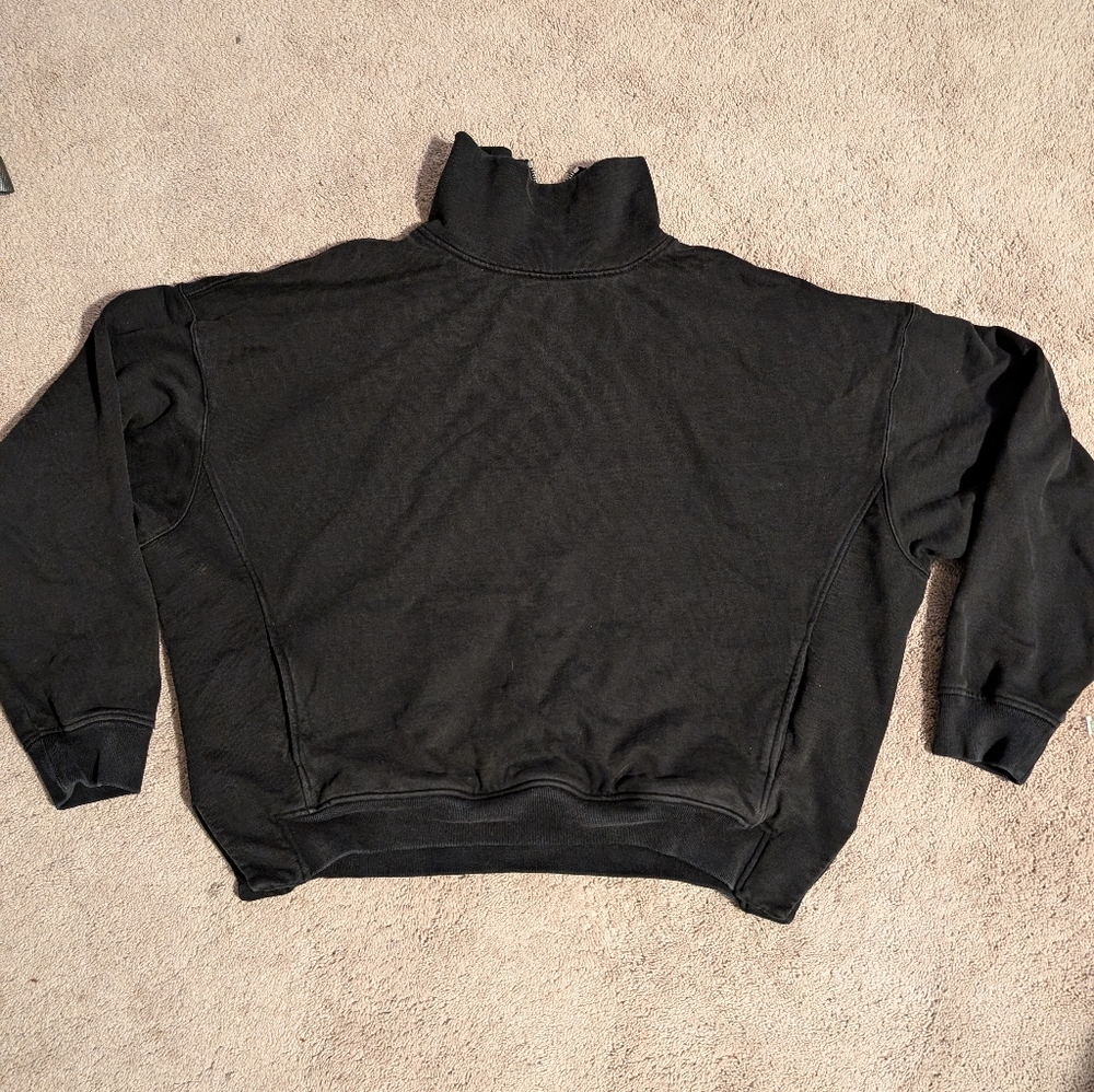 Fear of God Essentials Fourth Collection back neck zip Crewneck size Large